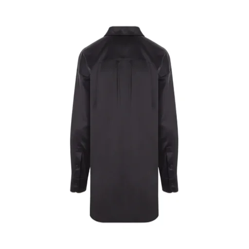 Pointed-Collar Button-Up Shirt