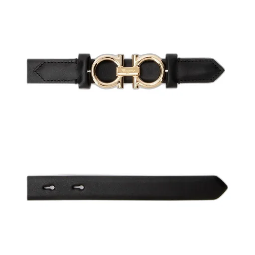 Salvatore Ferragamo Gancini Reversible Slim Belt