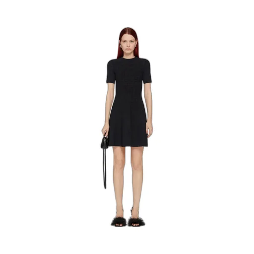 Givenchy	4G Jacquard Flared Mini Dress
