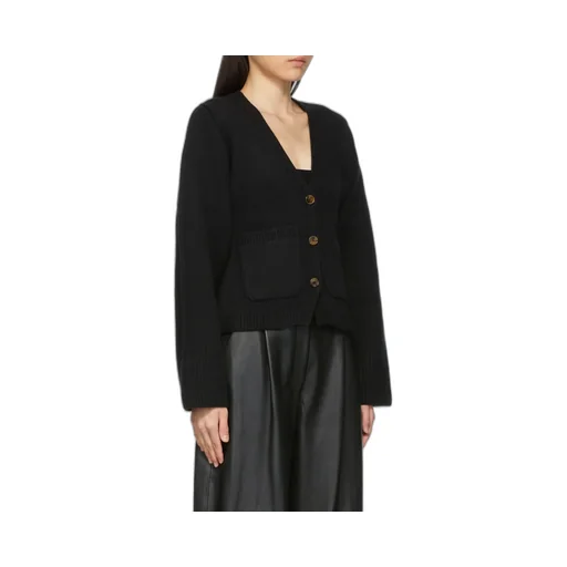 Khaite Scarlett V-Neck Knitted Cardigan