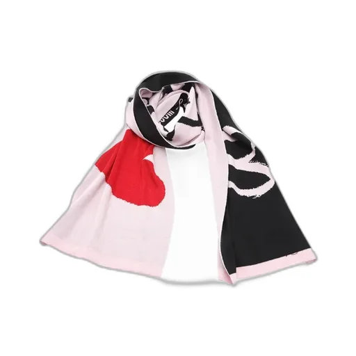 Wool Scarf With Love Pattern