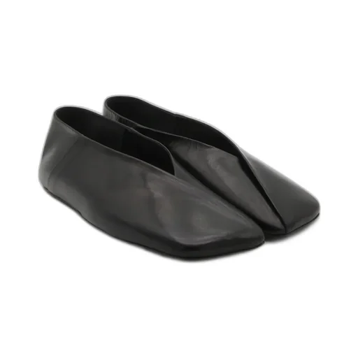 Jil Sander Tripon Square Toe Ballerina Shoes