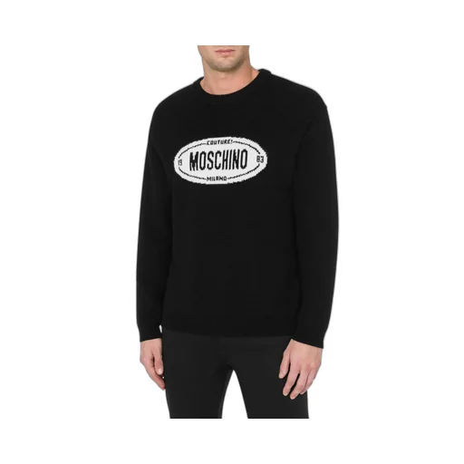 Moschino Logo Detailed Crewneck Jumper