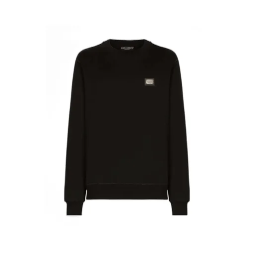Dolce & Gabbana Logo Patch Crewneck Sweatshirt