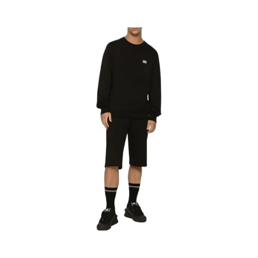 Dolce & Gabbana Logo Patch Crewneck Sweatshirt