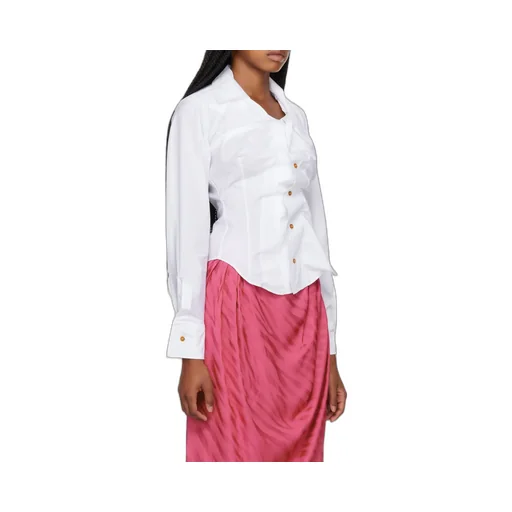 Vivienne Westwood Orb Logo Embroidered Drunken Shirt