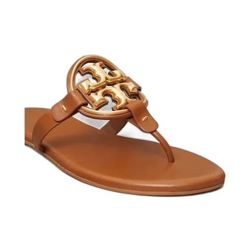 Tory Burch Miller Logo Plaque Thong Sandals