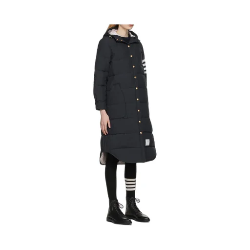 Thom Browne 4 Bar Striped Padded Long Coat