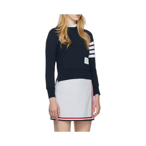 Thom Browne 4-Bar Stripe Crewneck Sweatshirt