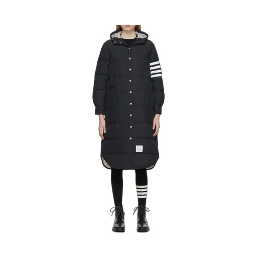 Thom Browne 4 Bar Striped Padded Long Coat