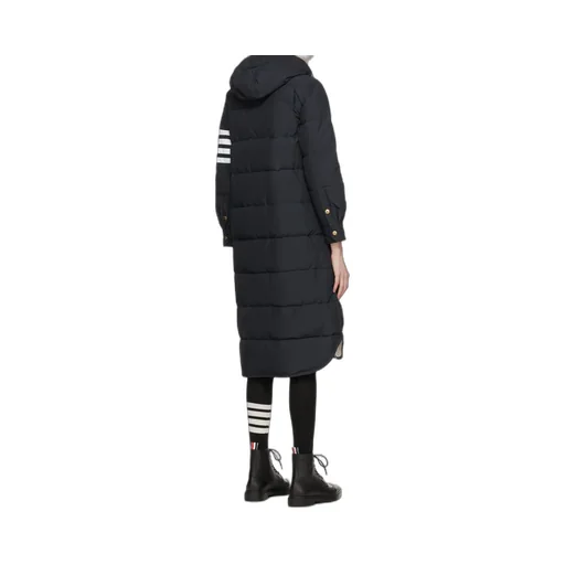 Thom Browne 4 Bar Striped Padded Long Coat