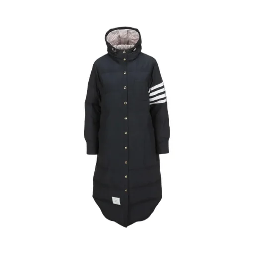 Thom Browne 4 Bar Striped Padded Long Coat