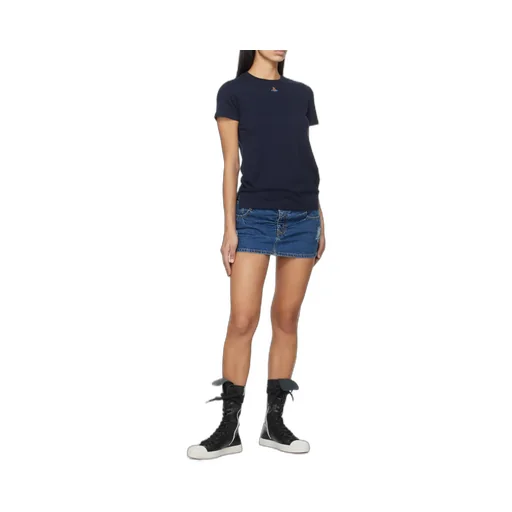 Vivienne Westwood Orb Logo-Embroidered Crewneck T-Shirt