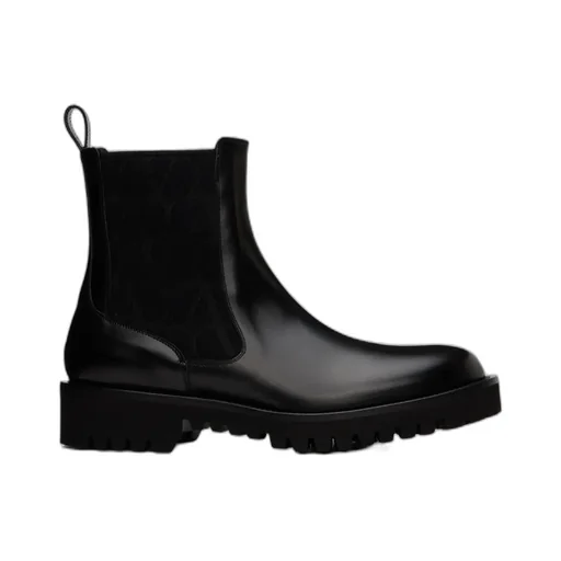 Valentino Round Toe Ankle Boots