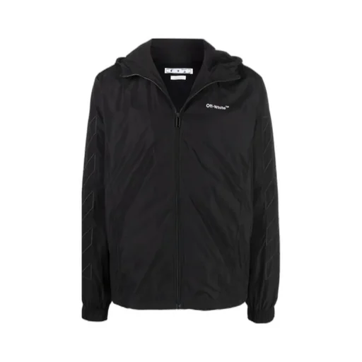 Diag Outline Track Zip Hoodie
