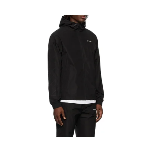 Diag Outline Track Zip Hoodie