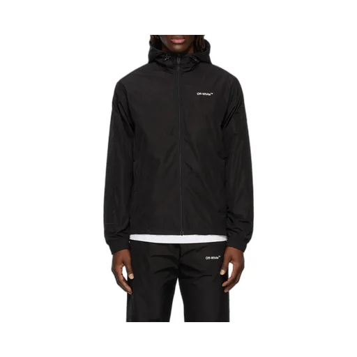Diag Outline Track Zip Hoodie