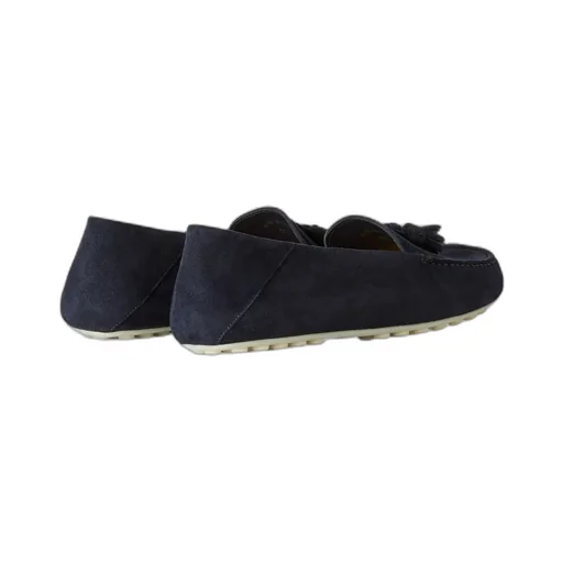 Tassel-Detail Suede Loafers