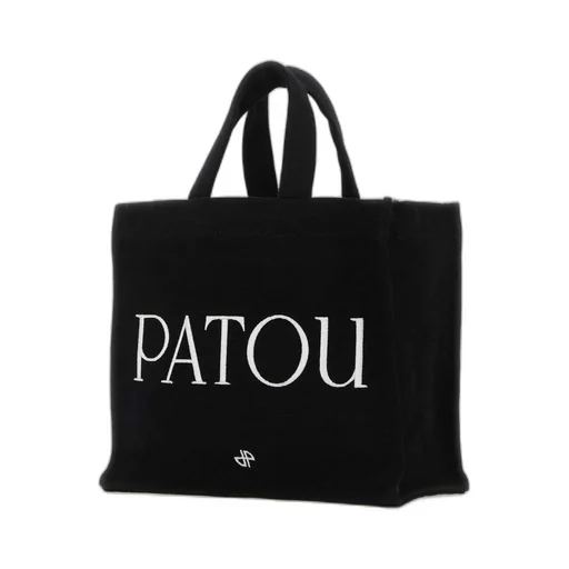 Patou Logo Printed Small Top Handle Bag