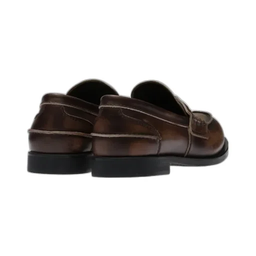 Miu Miu Logo Detailed Slip-On Penny Loafers