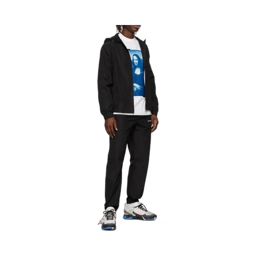 Diag Outline Track Zip Hoodie