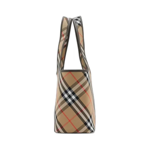 Burberry Small Checked Top Handle Bag