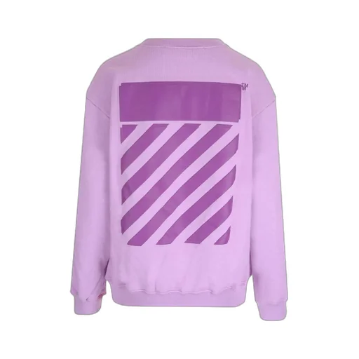 Diag-Stripe Print Sweatshirt