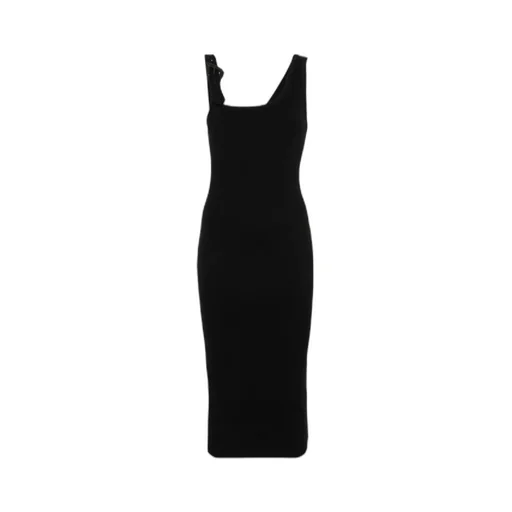 Versace Jeans Couture Sleeveless Ribbed-Knitted Midi Dress