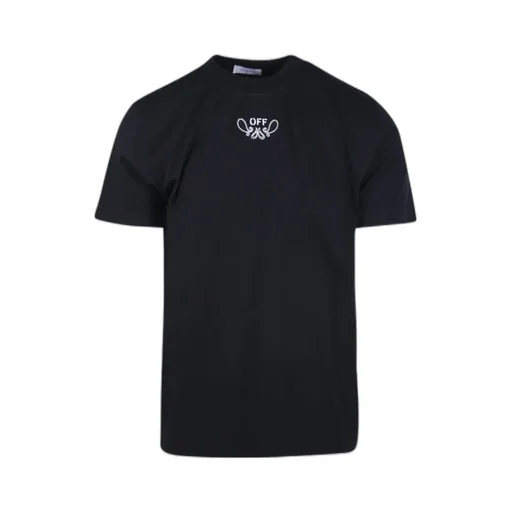 Off White Logo Printed Crewneck T-Shirt