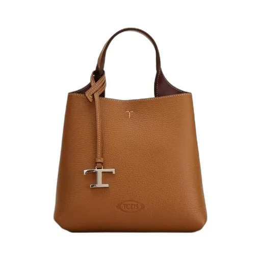 Tod's T Logo Plaque Tote Bag
