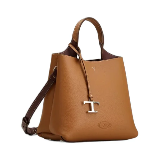 Tod's T Logo Plaque Tote Bag