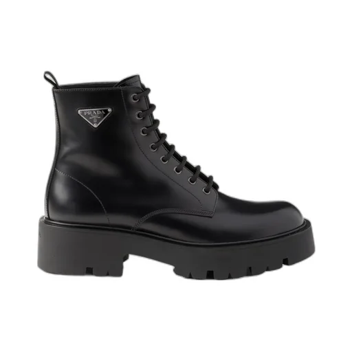Prada Lace-Up Platform Boots
