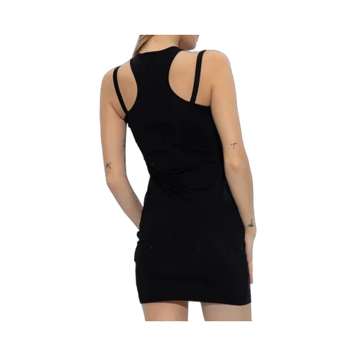 Versace Jeans Couture Crystal-Embellished Mini Dress