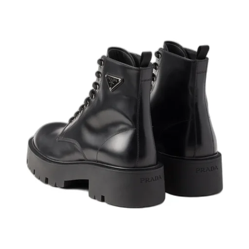 Prada Lace-Up Platform Boots