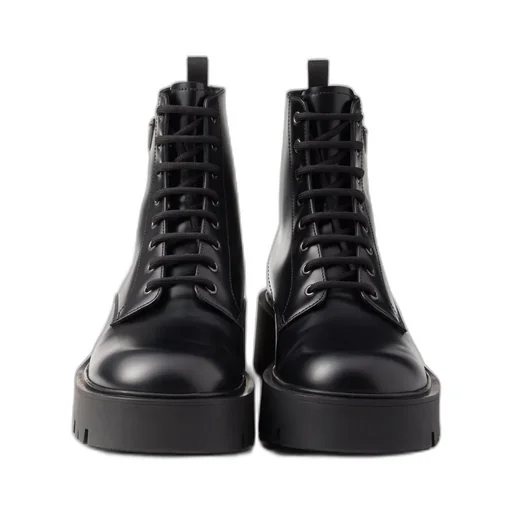 Prada Lace-Up Platform Boots