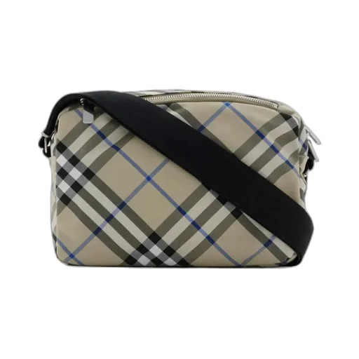 Burberry Checked Logo Detailed Crossbody Bag