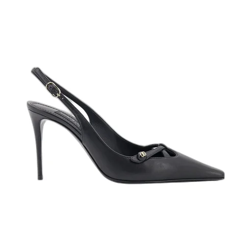 Dolce & Gabbana Dg Logo Plaque Slingback Pumps