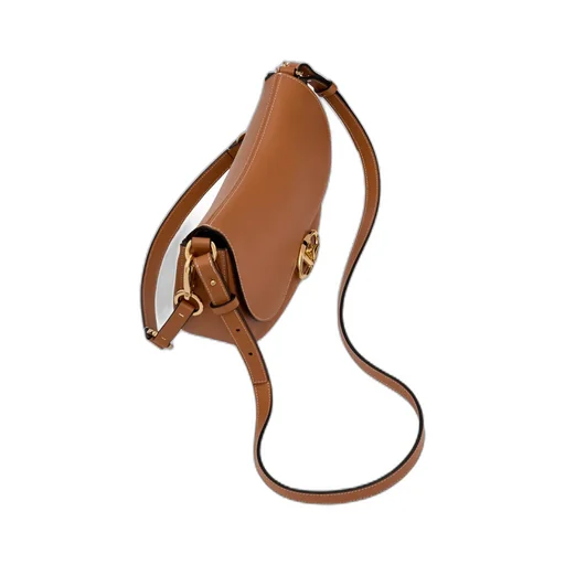 Valentino Ohval Foldover Top Small Shoulder Bag