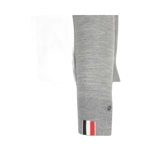 Thom Browne Rwb Stripe Detailed Crewneck Jumper