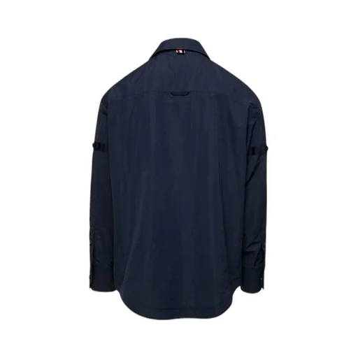 Thom Browne Ripstop Armbands Oversized Shirt Jacket