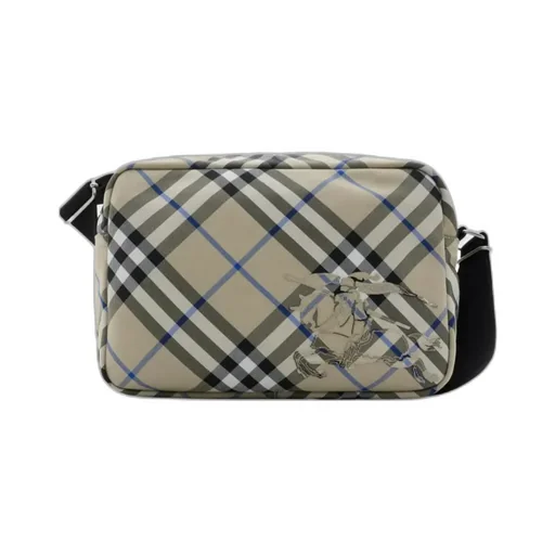 Burberry Checked Logo Detailed Crossbody Bag