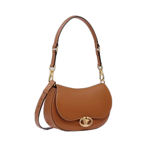 Valentino Ohval Foldover Top Small Shoulder Bag