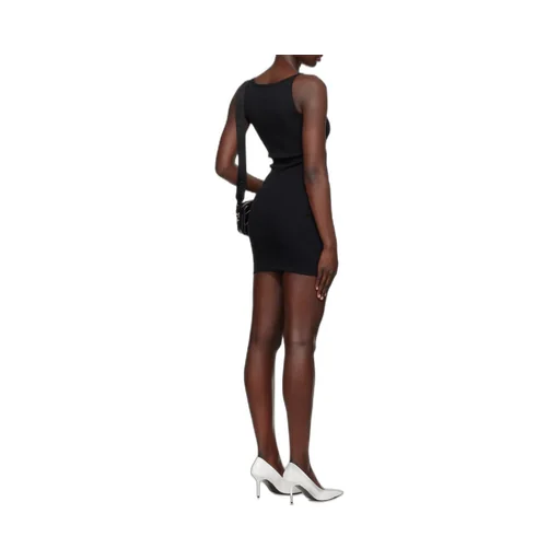 Off-White Logo Embroidered Sleeveless Dress