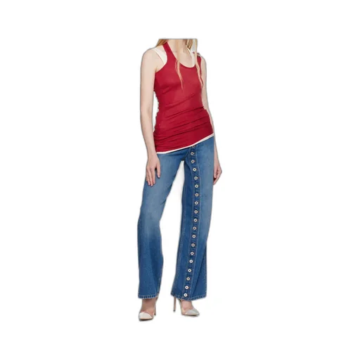 Ribbed Twisted Double-Layer Tank Top