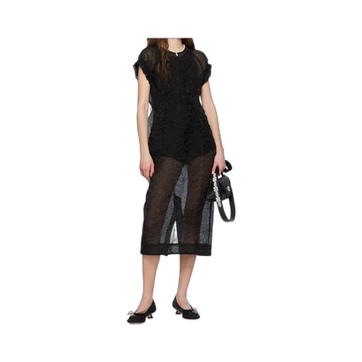 Elasticated Gathered Sleeve Tulip Dress