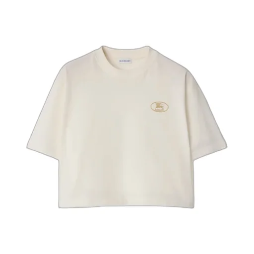Burberry Logo Embroidered Crewneck T-Shirt