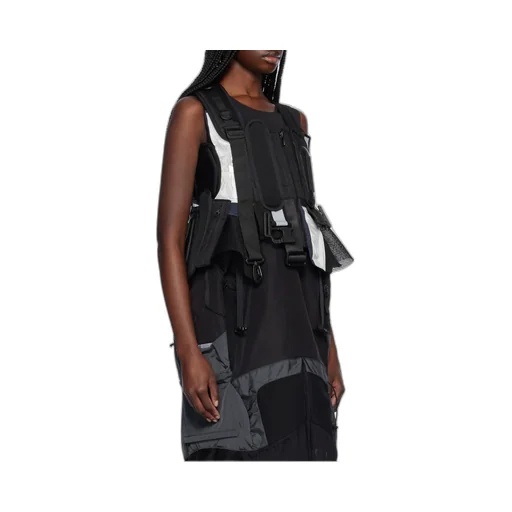 Black Komine Protector Paneled Vest