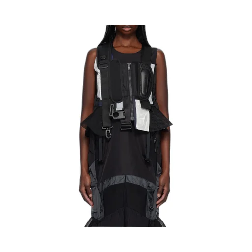 Black Komine Protector Paneled Vest