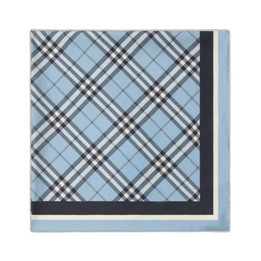 Check Silk Scarf