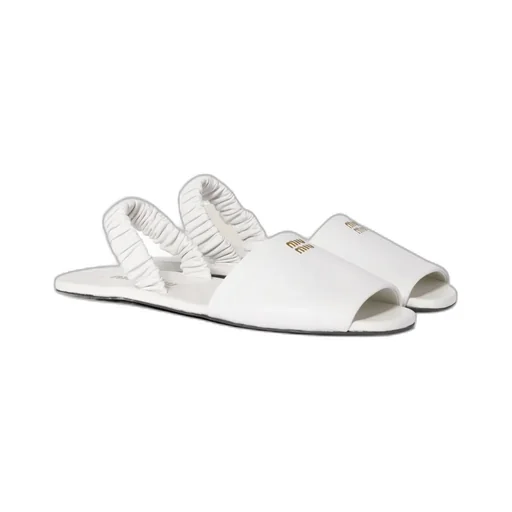 Ruches Nappa Leather Sandals